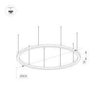 Подвесной светильник Arlight SP-Line-Hang-Arc-O3535-D800-65W Warm3000 034004(1)