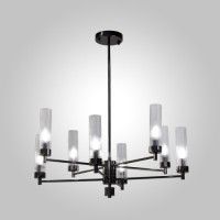 Люстра на штанге AM Group INDIGO SP8 PEARL BLACK