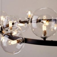 Подвесной светильник Delight Collection Art Deco Bubble 8828P/L black/clear