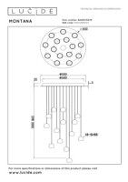 Каскадная люстра Lucide Montana 68400/92/15