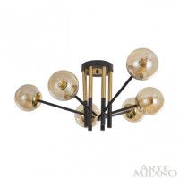 Потолочная люстра Arte Milano Neapolis 273708/6 BK/GD