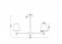 Люстра на штанге Freya Perfetto FR5098PL-05BBS