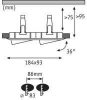 Встраиваемый светодиодный светильник Paulmann Nova 92902
