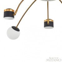 Потолочная люстра Arte Milano 272040/10 BK/GD