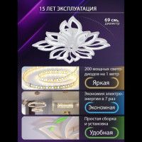 Потолочная люстра Natali Kovaltseva Fortuna LED LAMPS 81109/7C