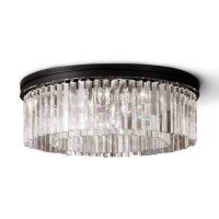 Потолочная люстра Delight Collection 1920s Odeon KR0387C-10B/P black/clear