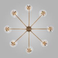 Люстра на штанге Eurosvet Spritz 70217/8 латунь Smart a064748