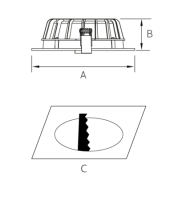 Встраиваемый светильник Fiberli CDEW6 11130103