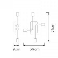 Потолочная люстра Lucide Lester 21118/04/30