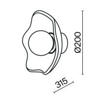 Настенный светильник Maytoni Miracle MOD207WL-01BS