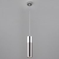 Подвесной светильник Eurosvet Double Topper 50135/1 LED хром/черный жемчуг