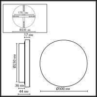Настенный светильник Odeon Light Ecodesign Cork 7073/15WL
