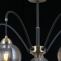 Люстра на штанге Illumico IL0433-5PSQ-79 BK AB