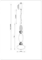 Подвесной светильник Divinare Ambra 5016/17 SP-20