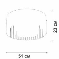 Потолочная люстра Vitaluce V5180-1/8PL