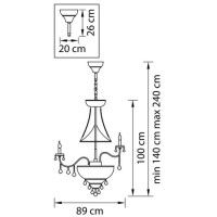 Подвесная люстра Osgona Classic 700294