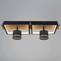 Потолочный светильник Reluce 19560-0.3-2+2 BK+WOOD