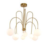 Люстра на штанге Delight Collection KG1213P-8 brass