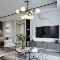 Потолочная люстра Arte Milano Neapolis 274307/8 BK/GD