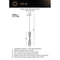 Подвесной светильник Aployt Olimp APL.045.16.10