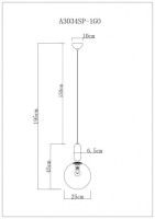 Подвесной светильник ARTE Lamp A3034SP-1GO