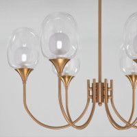 Люстра на штанге Eurosvet Spritz 70217/6 латунь Smart a064749