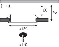 Встраиваемый светодиодный светильник Paulmann More 50071