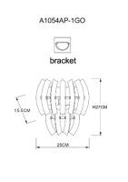 Настенный светильник Arte Lamp Ella A1054AP-1GO