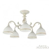 Потолочная люстра Arte Milano 346410/5 WT+G