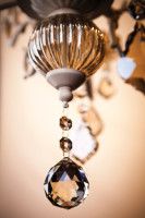 Подвесная люстра Eurosvet 3281/5 белый с золотом/тонированный хрусталь Strotskis