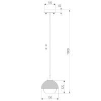 Подвесной светильник Eurosvet 50106/1 античная бронза/черный