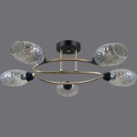 Люстра на штанге Illumico IL0300-5CSQ-79 BK AB