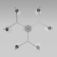 Люстра на штанге Eurosvet Prism 60143/6 хром a061939