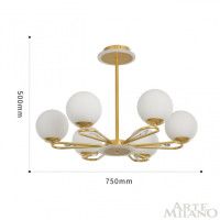 Люстра на штанге Arte Milano 277138/6 GD