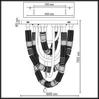 Потолочная люстра Odeon Light L-Vision Collier 5456/80CL