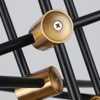 Люстра на штанге Delight Collection Bistro Globe 9389P/6 black/gold