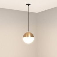 Подвесной светильник Arlight SP-EMISFERO-HANG-BUILT-R150-11W Day4000 (GD, 170 deg, 230V) 056590