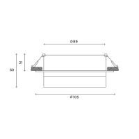 Встраиваемый светильник Hesby Lighting Nimbus HSBL_0129