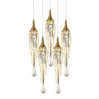 Подвесной светильник Delight Collection Goddess Tears P68009L-5/R gold