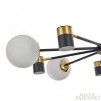 Люстра на штанге Arte Milano Ferrara 274802/10 BK/GD