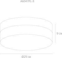Потолочный светильник Arte Lamp Aqua-Tablet A6047PL-3BK