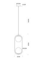 Подвесной светильник Arte Lamp Matisse A7745SP-2BK