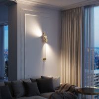 Настенный светильник Elektrostandard Illume латунь (40154/LED) 4000K 4690389217227 a070999