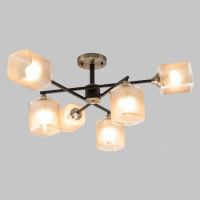 Люстра на штанге IMEX MD.4212-6-S-BK+AB