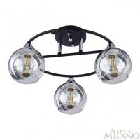 Потолочная люстра Arte Milano Amalfi 322403/3 BK+CR