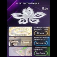 Потолочная люстра Natali Kovaltseva Fortuna LED LAMPS 81107/4C
