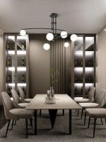 Люстра на штанге Delight Collection 8119P/6 black