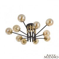 Потолочная люстра Arte Milano Neapolis 273708/10 BK/GD