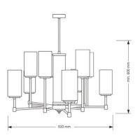 Подвесная люстра Kutek Mood Cero CER-ZW-8 (N)