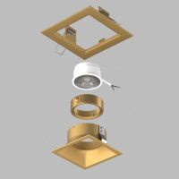 Встраиваемый светильник Lightstar Domino (214513+214503+214003) D51303GMOD